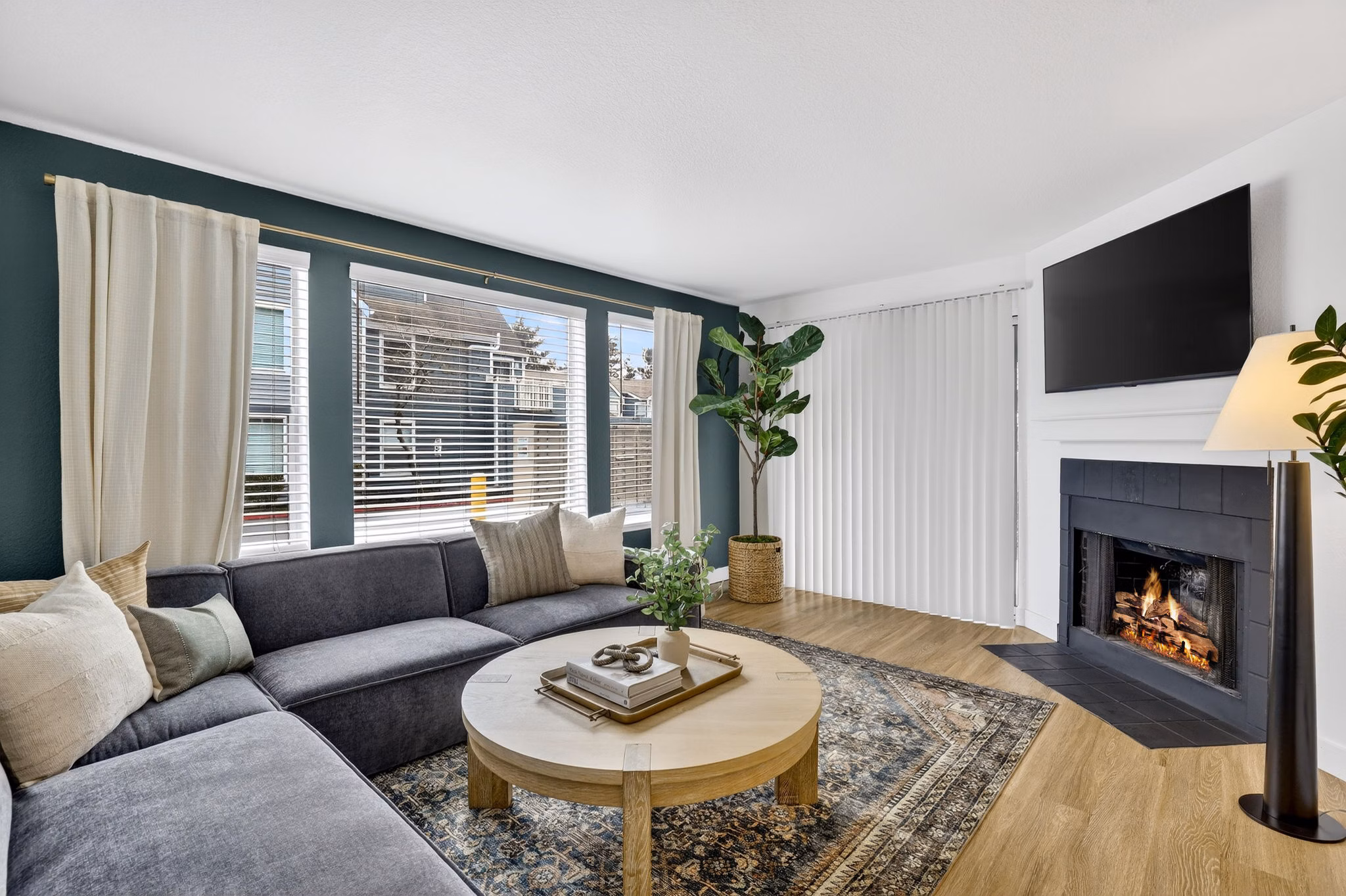 living room at Meadows at Cascade Park Apartments 