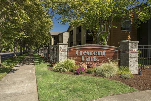 signage at Crescent Park Apartments