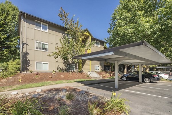 covered parking at Crescent Park Apartments