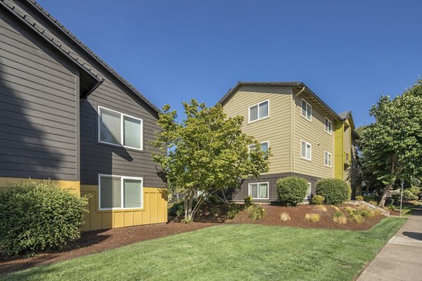 Crescent Park Apartments: Modern luxury apartments amidst lush green landscape in vibrant city neighborhood