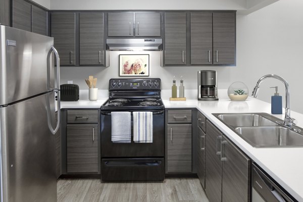 kitchen at Crescent Park Apartments