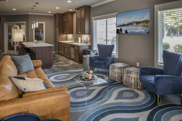Clubhouse with elegant seating and modern decor at Parkside Apartments