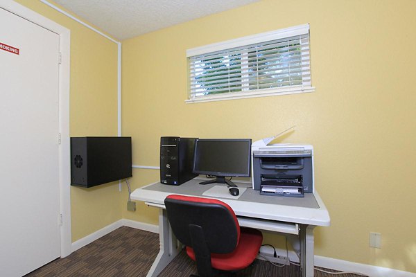 Elegant clubhouse with modern amenities at Redwood Park Apartments