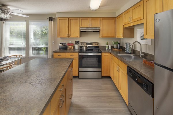 kitchen at Sorrento Bluff Apartments