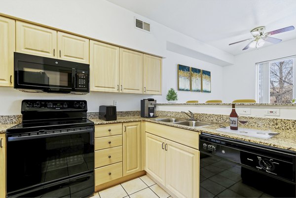 kitchen at Logger Creek at Parkcenter Apartments