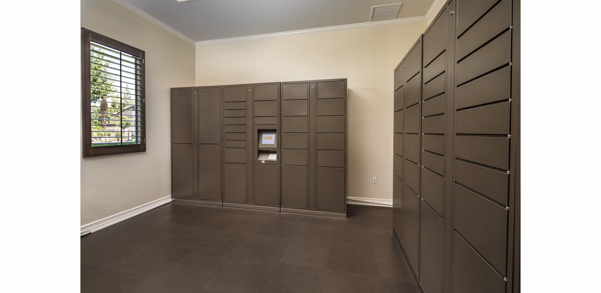 mail room at Colonnade Apartments