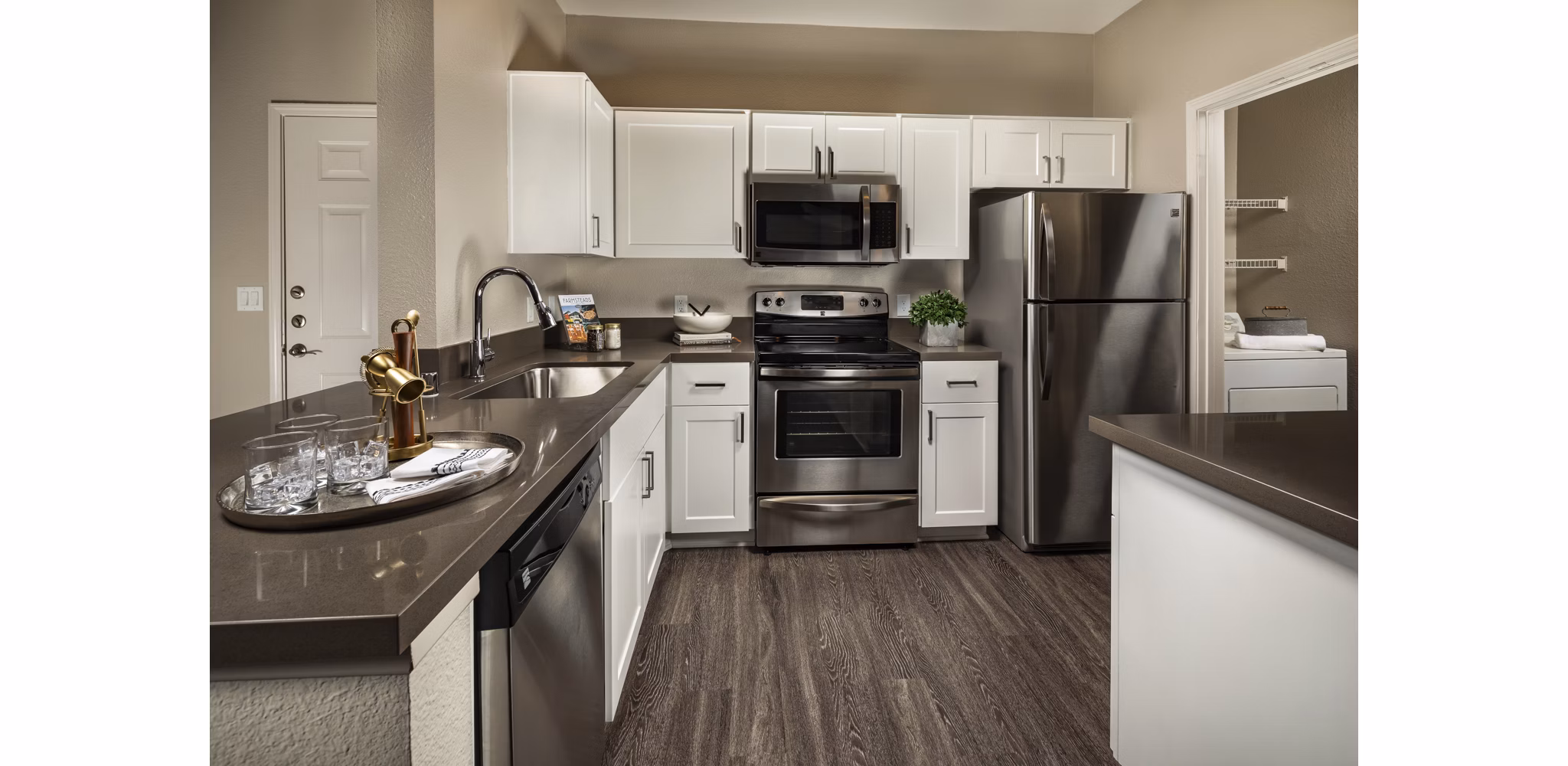 kitchen at Colonnade Apartments