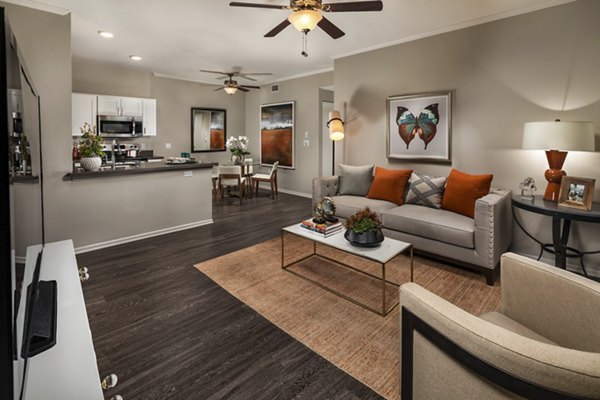 living room at Colonnade Apartments