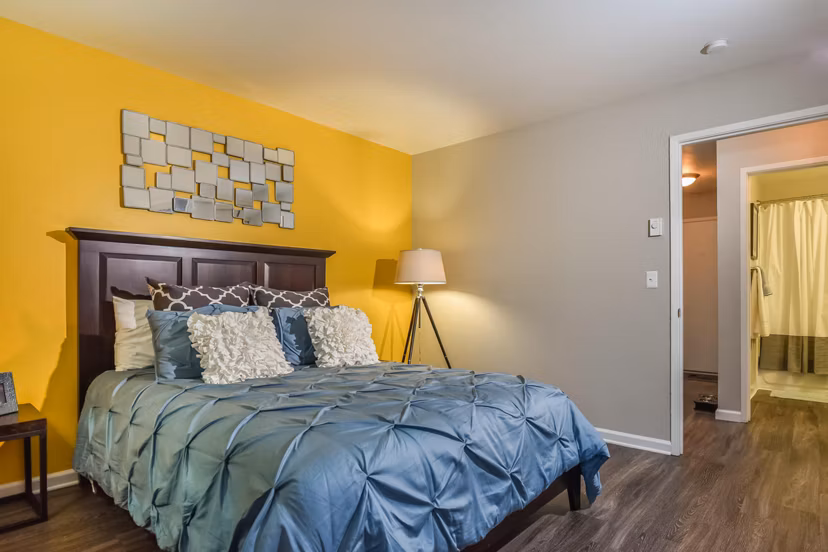 bedroom at The Grove Apartments 