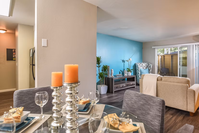 dining room at The Grove Apartments 