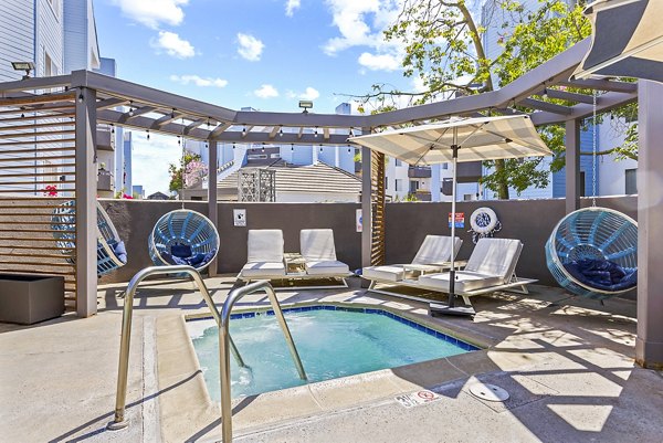 hot tub/jacuzzi at Enclave Apartments