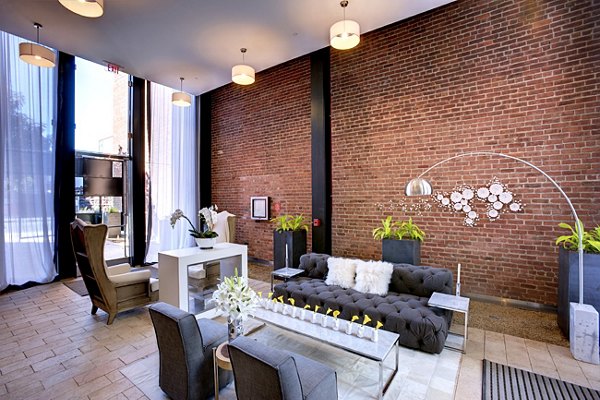 Modern clubhouse with sleek design at Potrero Launch Apartments