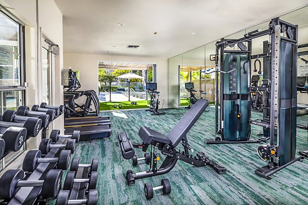 fitness center at Channel Point Apartments