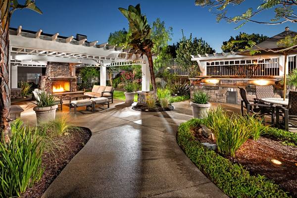 fire pit at Channel Point Apartments