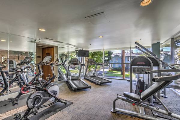 Fitness room at The Tower at Hollywood Hills