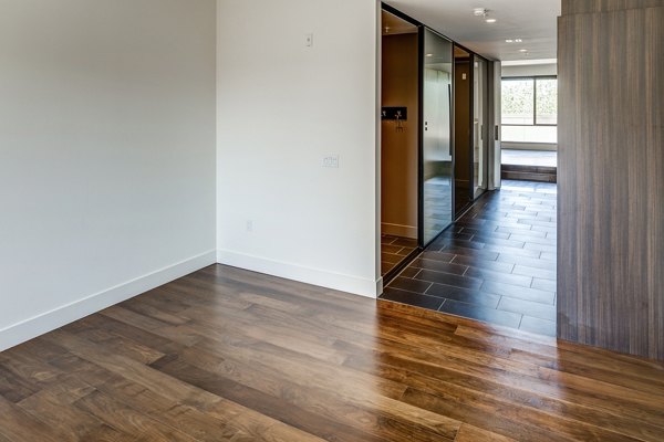 bedroom at The Dudley Apartments