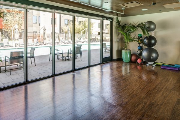 yoga studio at The Dudley Apartments