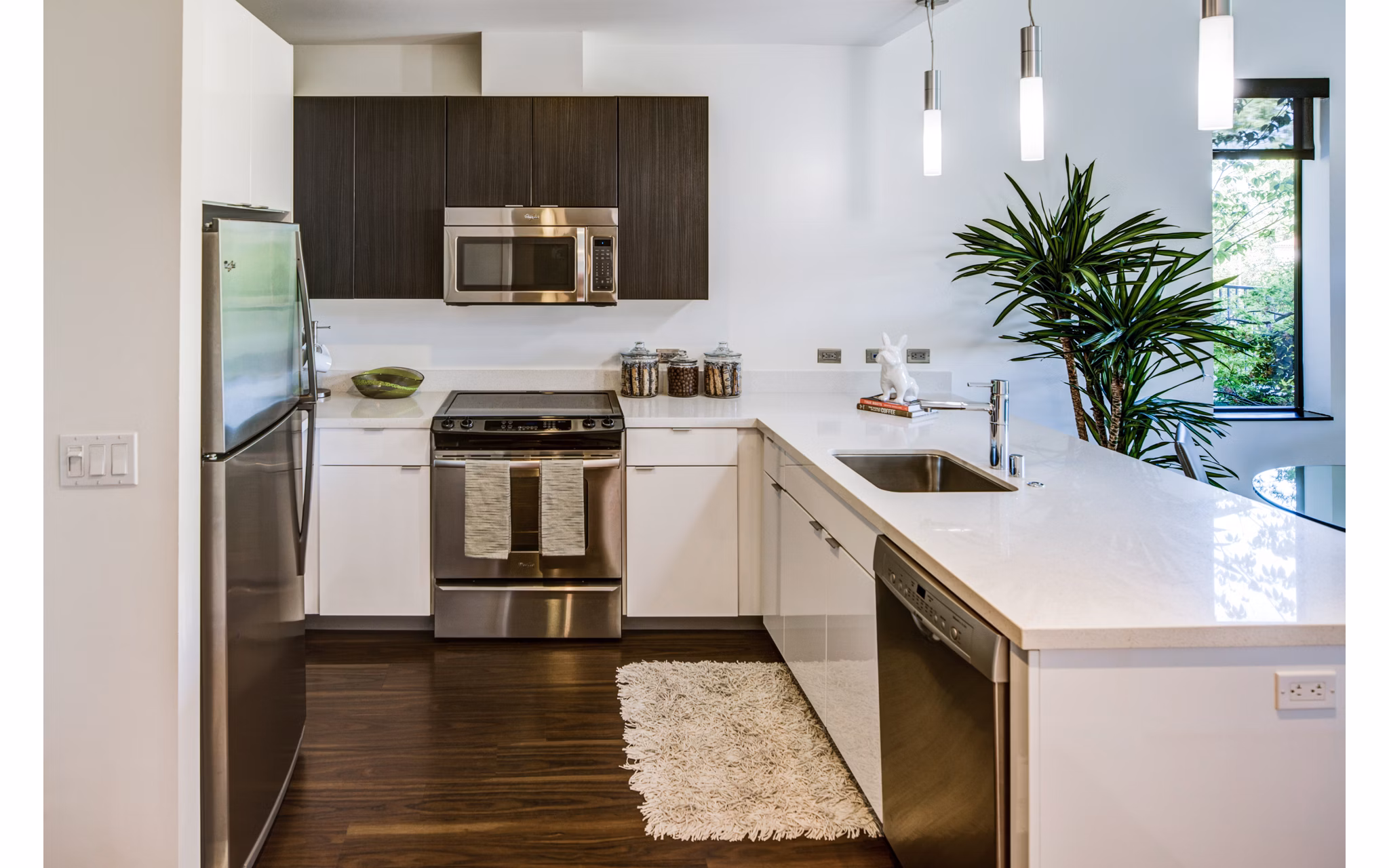 kitchen at The Dudley Apartments