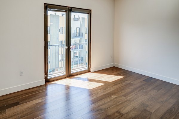 living room at The Dudley Apartments