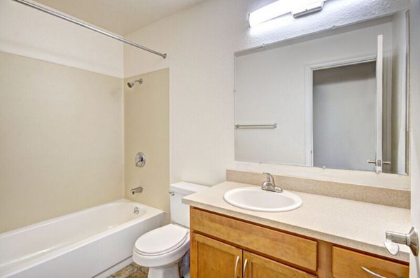 bathroom at Woodside East Apartments 