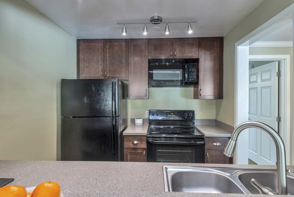 kitchen at Woodside East Apartments 