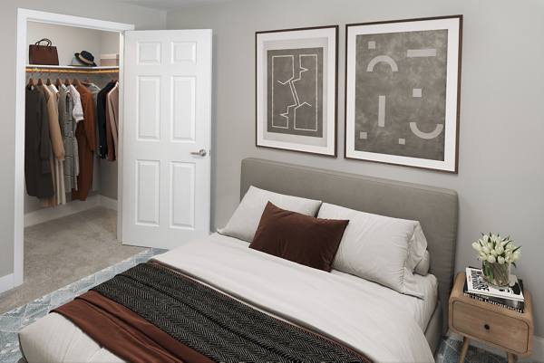bedroom at Creekside and Spring Creek Apartments
