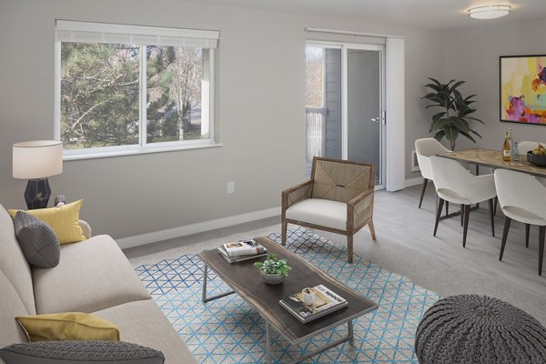 living room at Creekside Apartments