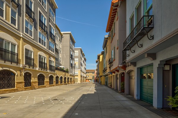 exterior at Santana Row Apartments