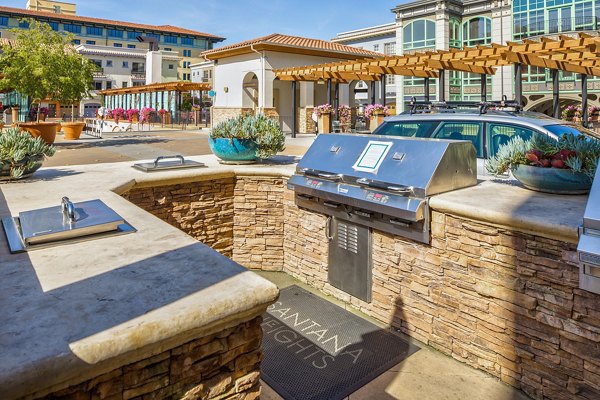 grill area at Santana Row Apartments