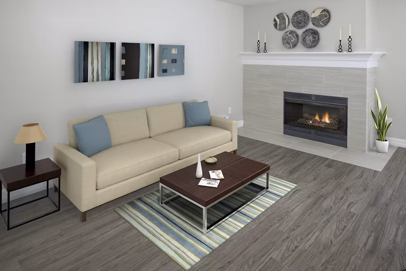 living room at Parkridge I Apartments