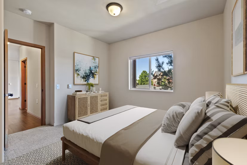 bedroom at The Homestead Apartments
