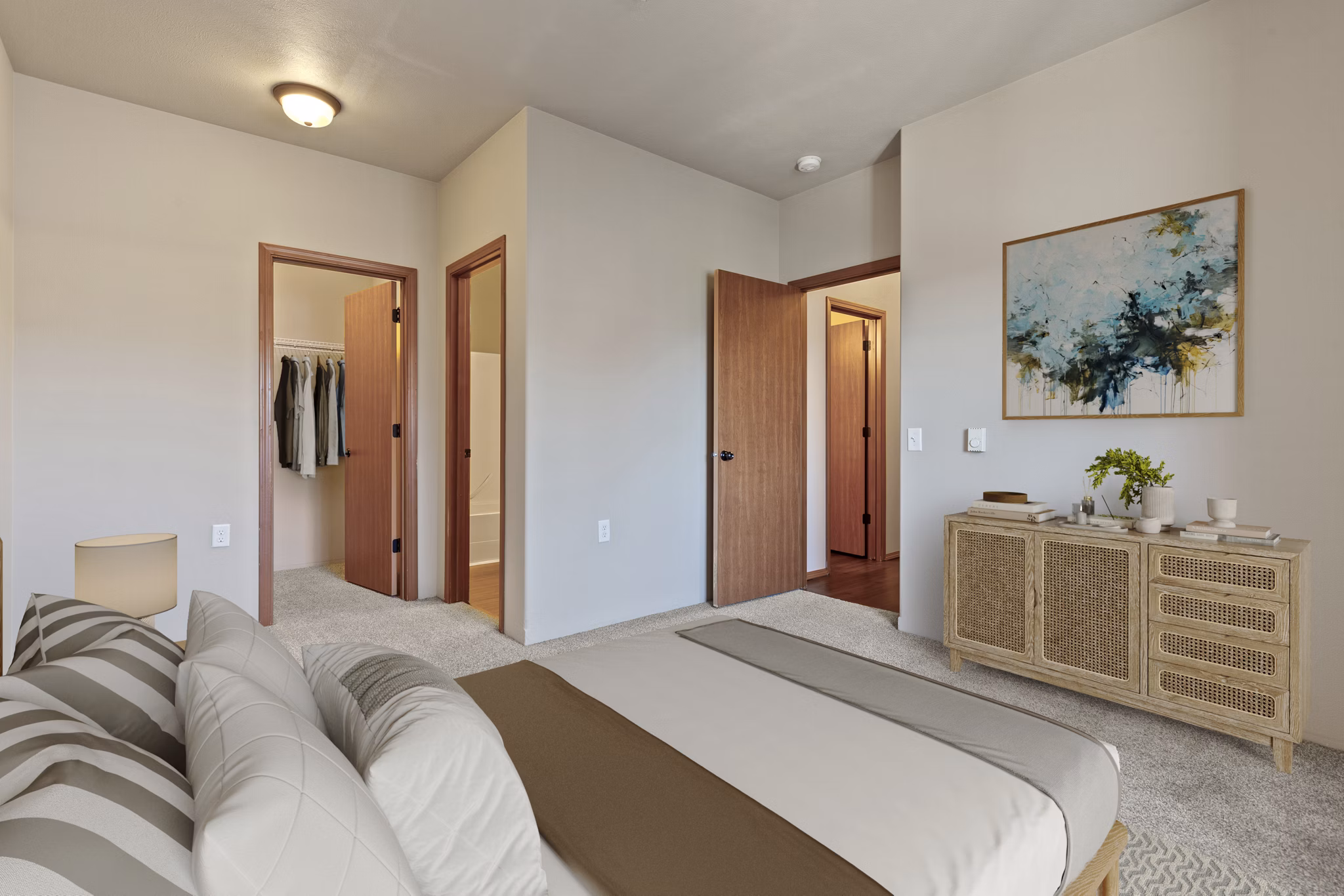 bedroom at The Homestead Apartments