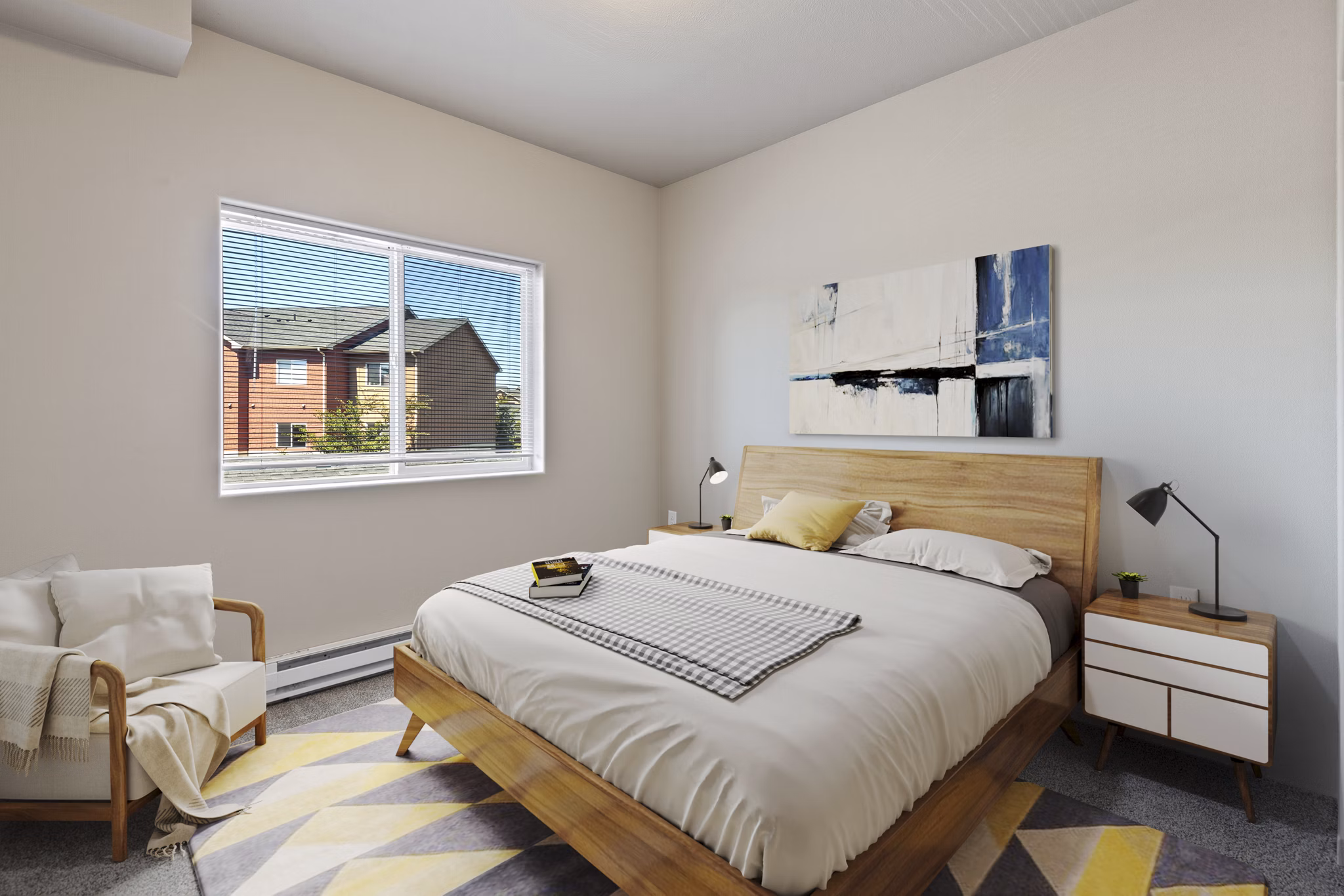 bedroom at The Homestead Apartments
