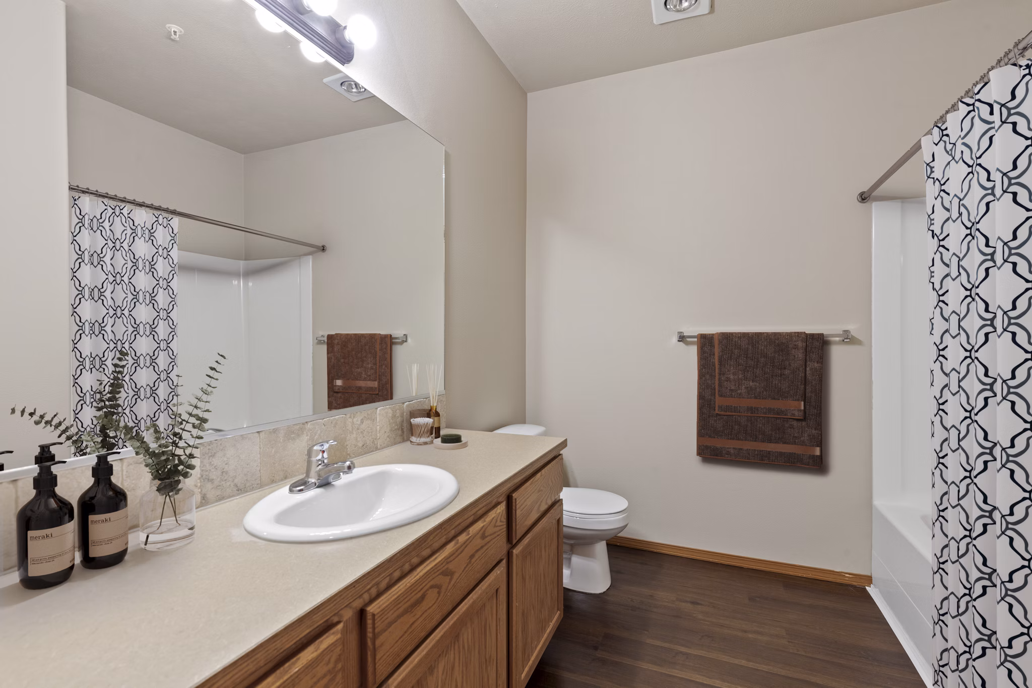 bathroom at The Homestead Apartments