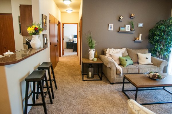 living room at The Homestead Apartments