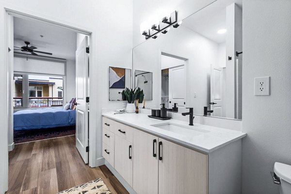 bathroom at The Bristol at Southport Apartments