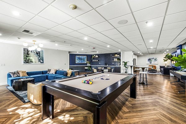 clubhouse game room at The Bristol at Southport Apartments
