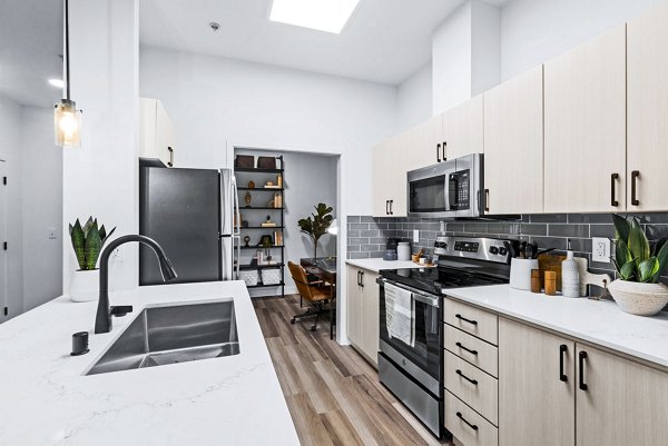 kitchen at The Bristol at Southport Apartments