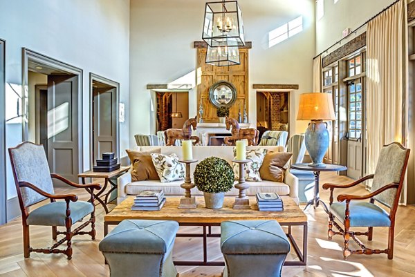Inviting clubhouse with comfortable seating and modern design at Retreat at the Woodlands Apartments
