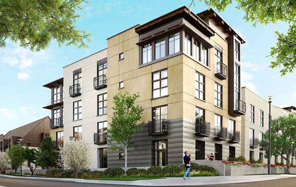 exterior of Field House at Bay Meadows Apartments