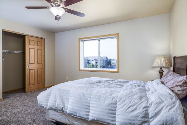 bedroom at Plantation at Hunters Run Apartments