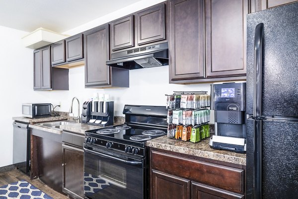 Clubhouse featuring modern interior design at Plantation at Hunters Run Apartments