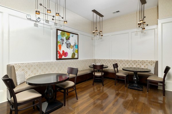Elegant clubhouse featuring modern decor at Parkside Place Apartments