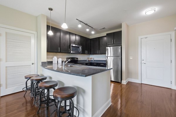 kitchen at Parkside Place Apartments