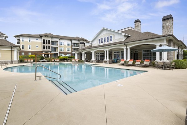 Inviting pool area at Parkside Place Apartments offering luxury leisure and relaxation