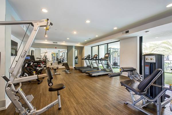 fitness center at Accent Apartments