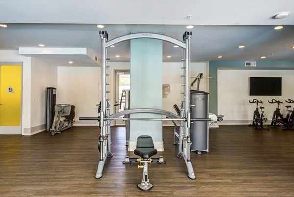 fitness center at Accent Apartments