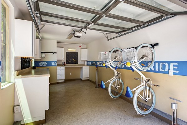 bike storage at Accent Apartments