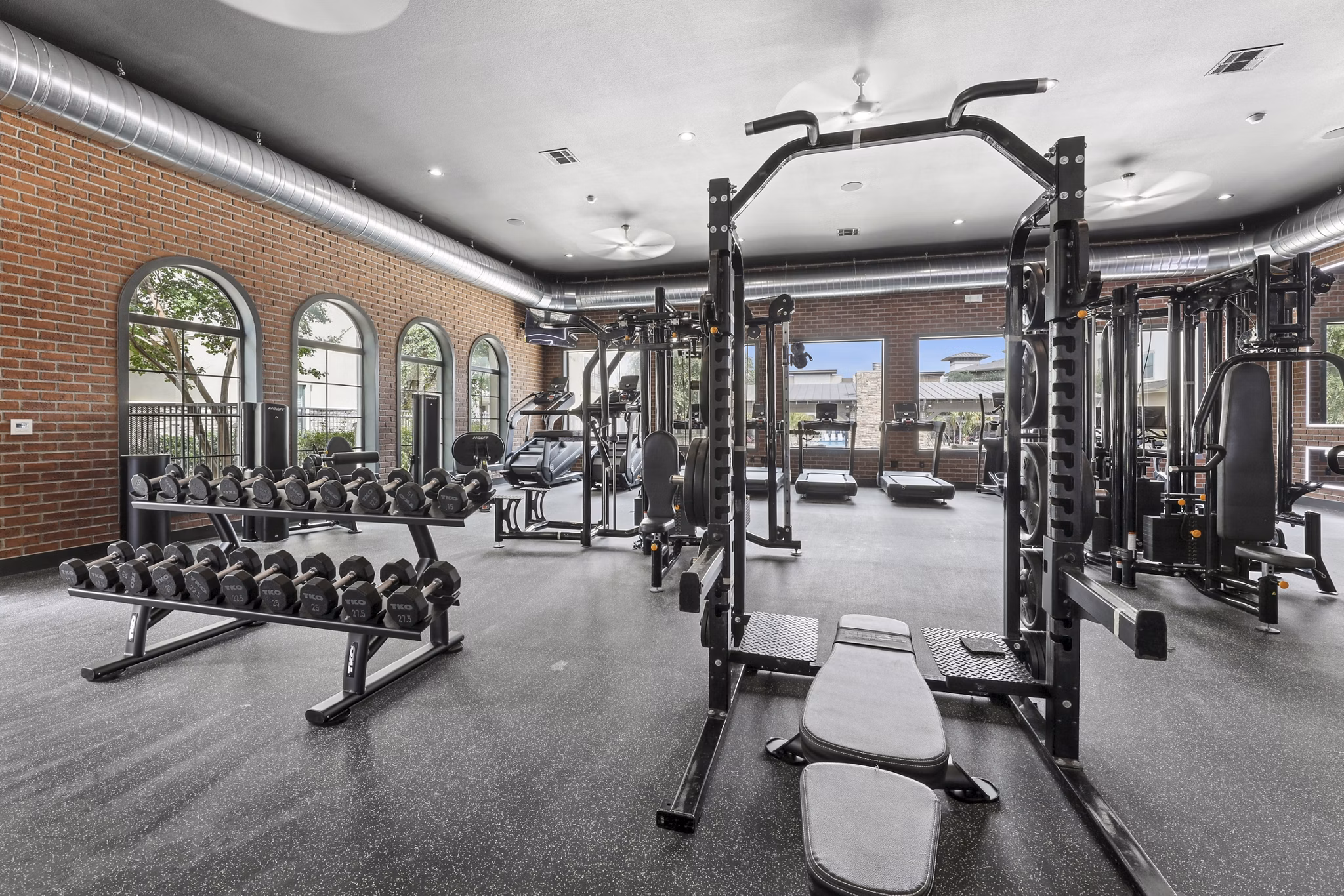 Fitness Center at Uptown Apartments