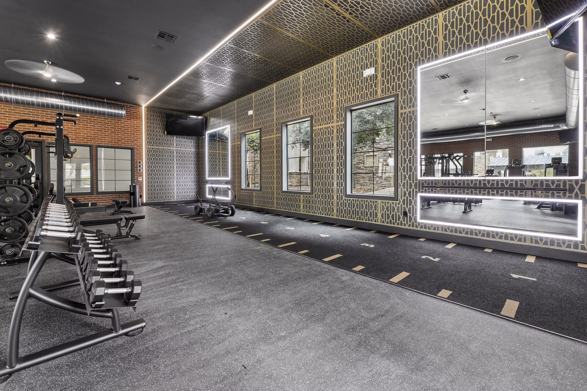 Fitness Center at Uptown Apartments